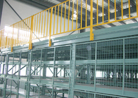 هيكل فولاذي للمستودع Loft Rack متعدد المستويات سلالم طابق الميزانين